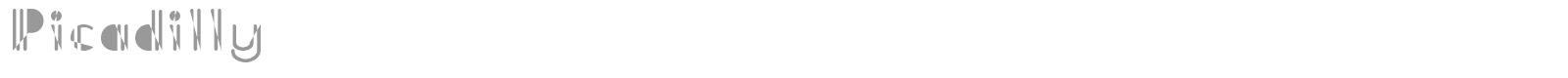 Picadilly font preview